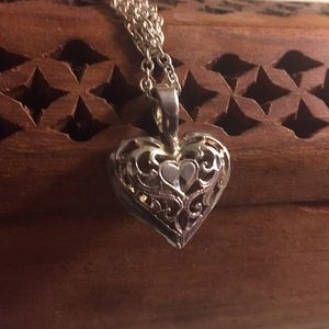 Vintage Reversible Puffed Heart